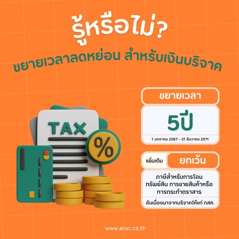 รู้หรือไม่? ขยายเวลาลดหย่อน สำหรับเงินบริจาคอีก 5 ปี
