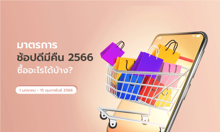 มาตรการ "ช้อปดีมีคืน 2566" ซื้ออะไรได้บ้างถึง 15 กุมภาพันธ์ 2565
