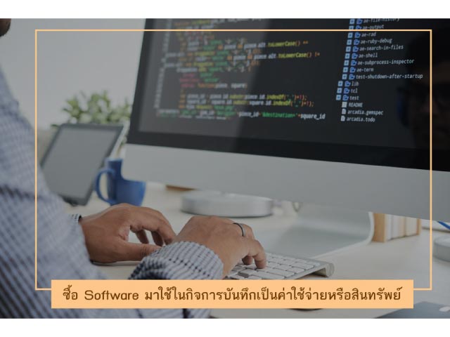 ซื้อ Software มาใช้ในกิจการบันทึกเป็นค่าใช้จ่ายหรือสินทรัพย์
